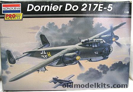 Monogram 1/48 Dornier Do-217E-5 Pro Modeler - With HS-293 Guided Missiles - (Do217), 85-5954 plastic model kit
